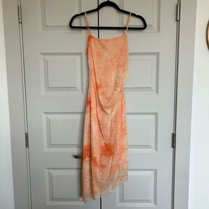 Orange Sequin Dress